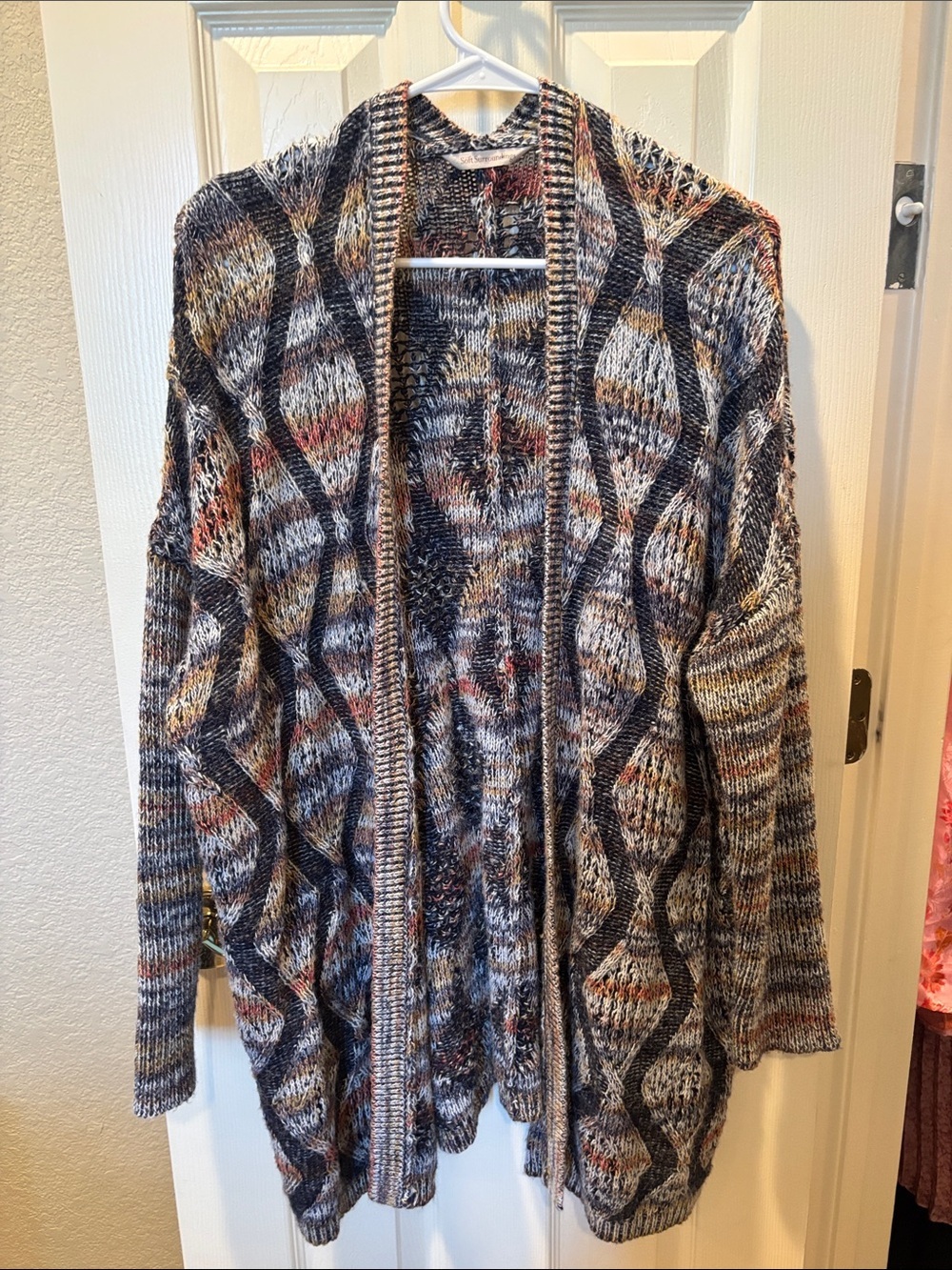 Soft Surroundings Pendley Knit Cardigan NWOT Earth Tone Boho size L/XL